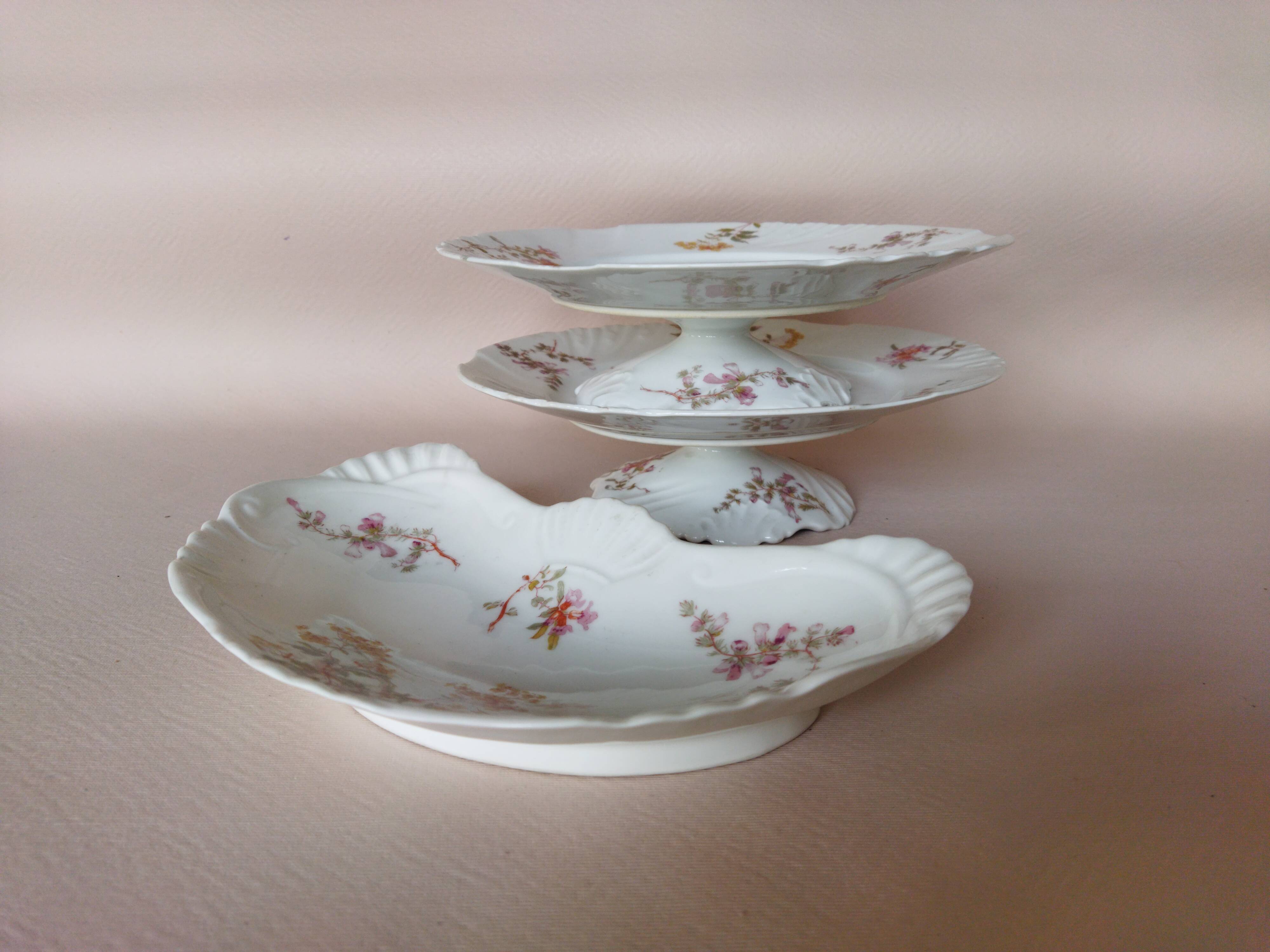 Porcelain mignardise service by Jean Pouyat (ca. 1900) Limoges