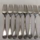 Old Louis XVI service fork with mesh ribbon