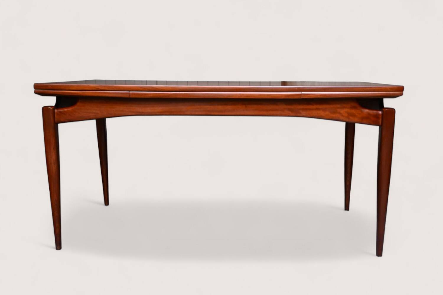 Rare XXL Extendable Dining Table Louis van Teeffelen in Teak