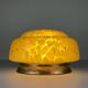 Yellow glass ceiling lamp Art Deco, 1950s
