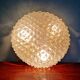 Large brass and frosted glass ceiling light, Hillebrand Lighting, 1970.