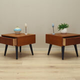 Set of two teak bedside tables, Danish design, 1970, Denmark