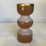 Beige ceramic pagoda vase