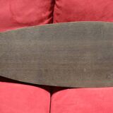 Wood/Silver Metal cutting board