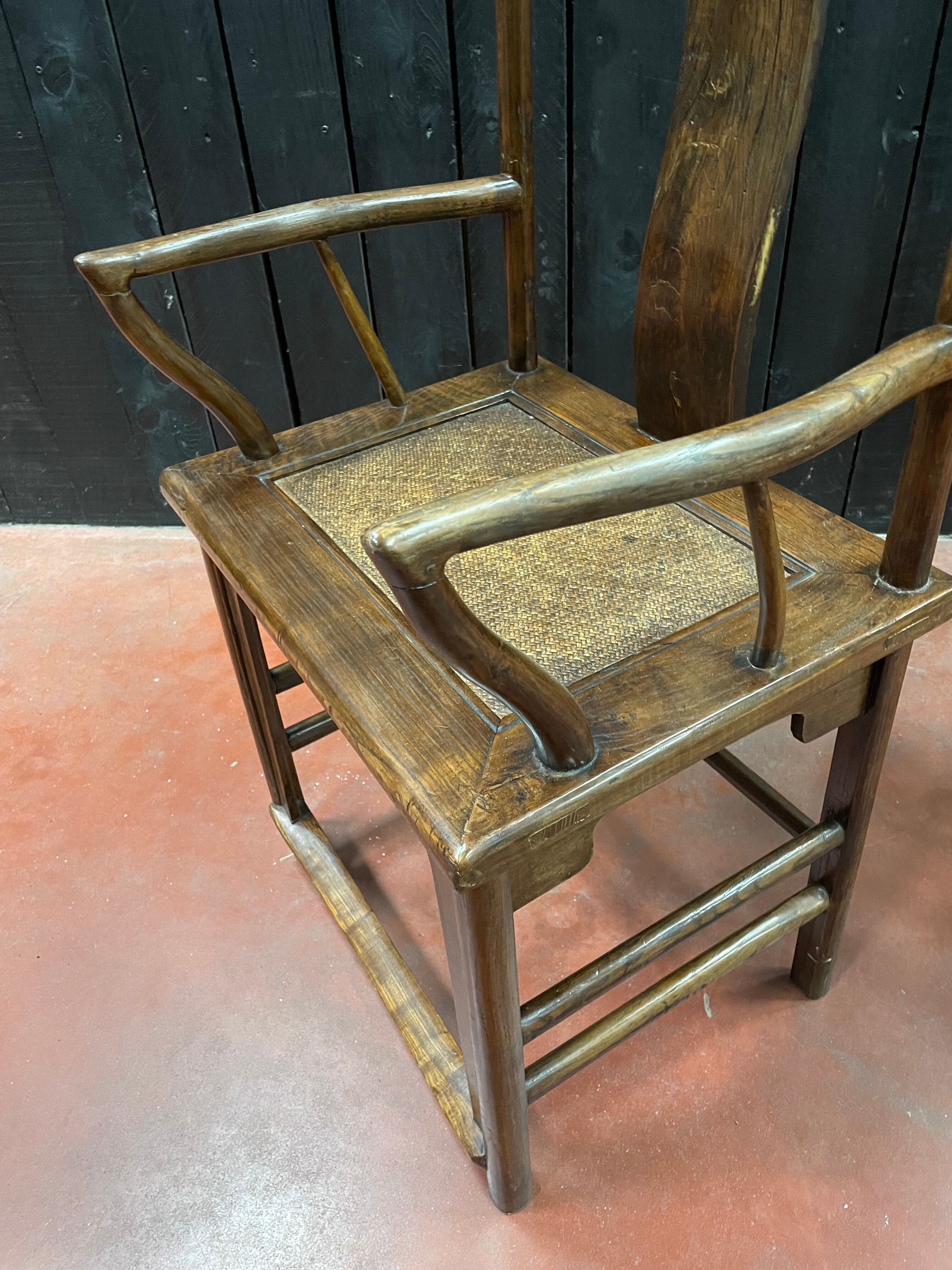 Pair of 19th century dignitary armchairs
