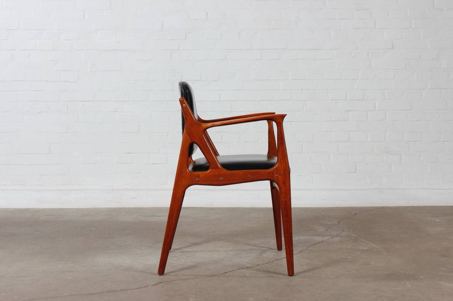 Vintage Teak Stuhl Design Arne Vodder Danish Mid Century