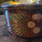 Glazed stoneware salad bowl from Soufflenheim 60s