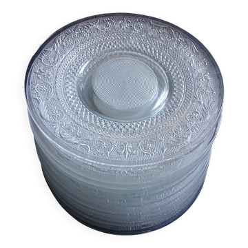15 assiettes plates vintages années 70/80