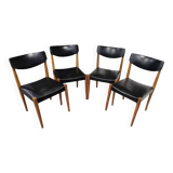 Set of 4 Scandinavian chairs, 1970s