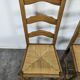 Set of 4 rush-seated chairs