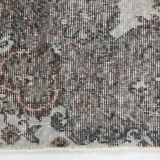 5x8 Black Gray Classic Pattern Turkish Vintage Rug, 149x253Cm