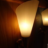 Pair of cone wall lamps 1950