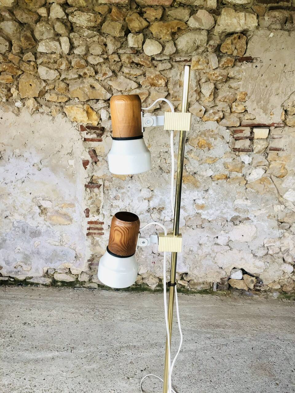 Vintage adjustable floor lamp by Vrieland design, circa 70's/80's