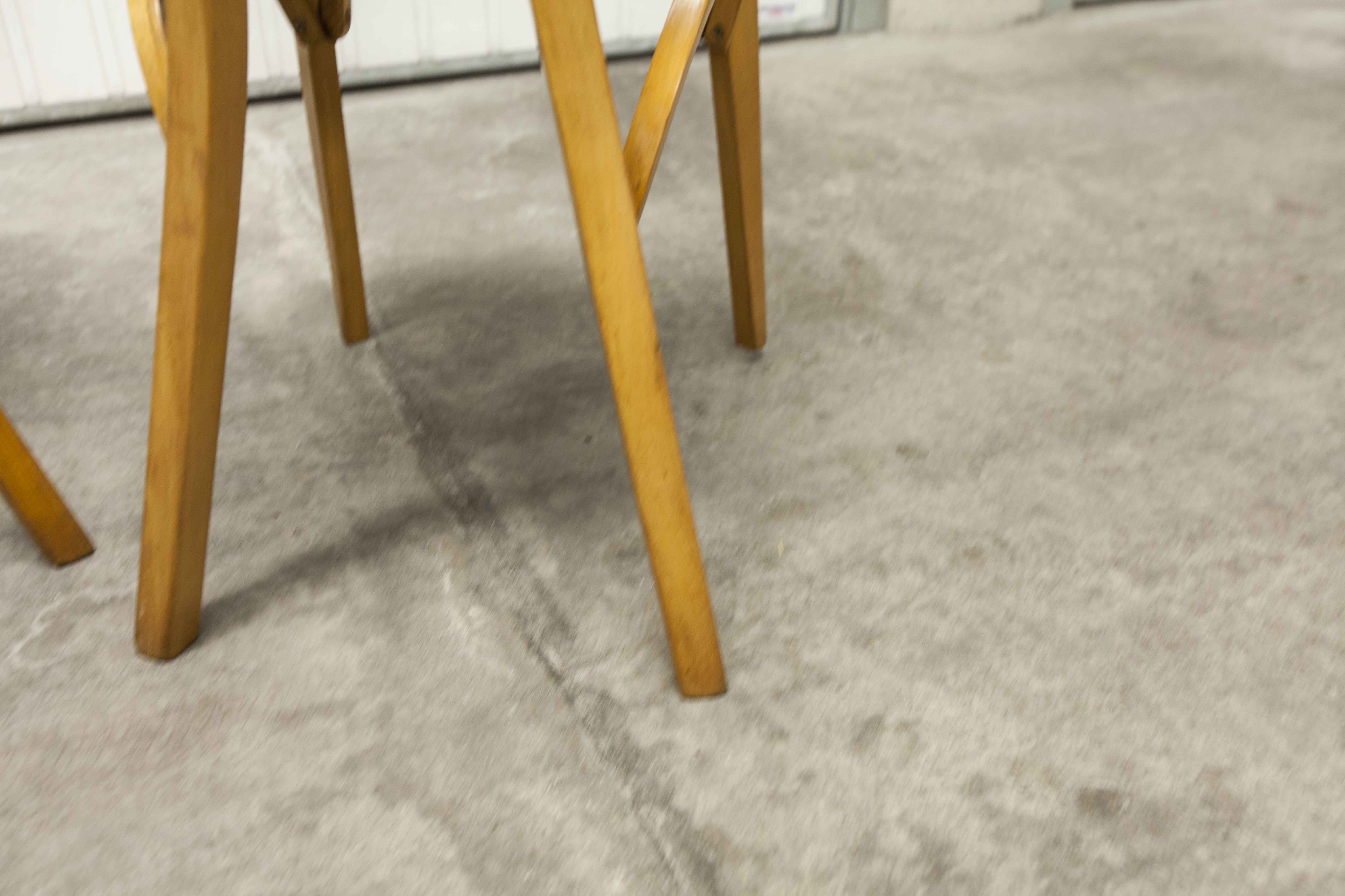 Set of 6 restored Luterma "banana" chairs