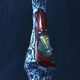 Italian enameled ceramic pitcher / vase - L'Arc d'Auguste.