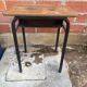 Old children's desk, metal and wood