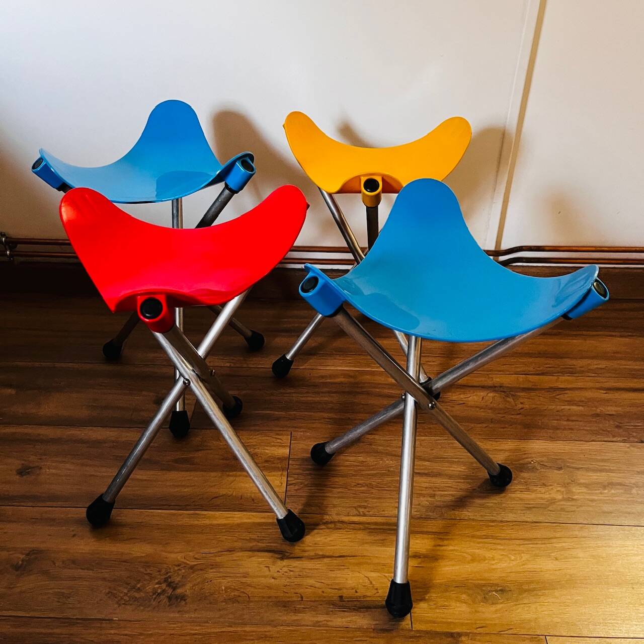 Set of 4 LALLEMAND stools