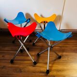 Set of 4 LALLEMAND stools