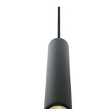 Pair of suspensions black metal design