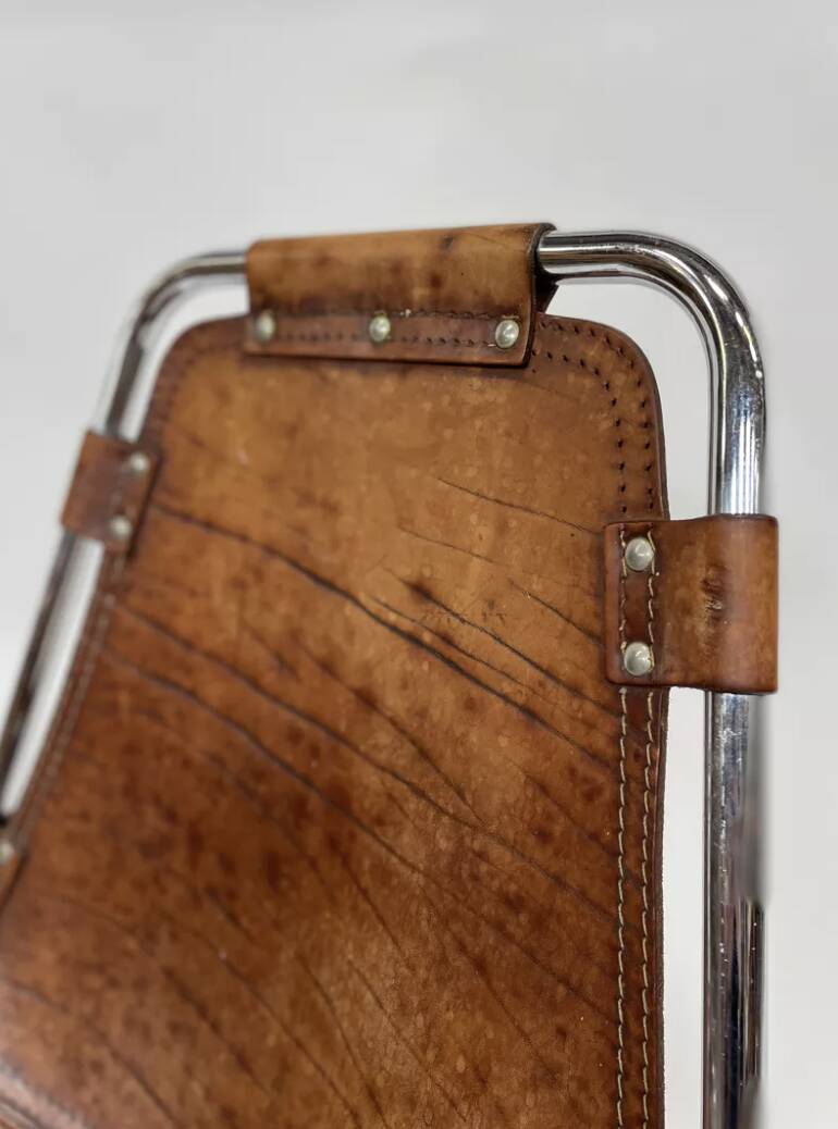 Mid Century Dal Vera Les Arcs Cognac Chair Design