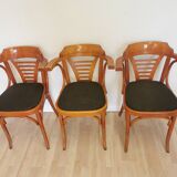 Vintage Bentwood Armchairs - Set of 3 - Mid-Century Irish Pub Style