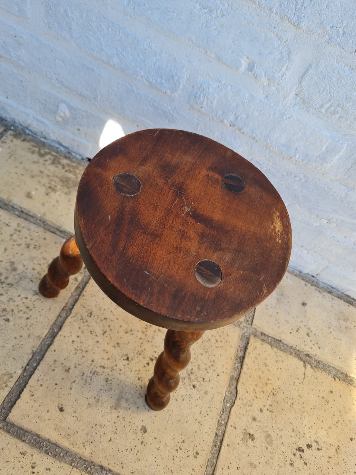 Tripod wooden stool