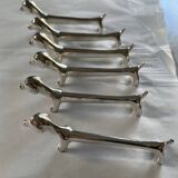 Vintage silver-plated dachshund knife rest