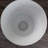 Set of 2 white opaline vases