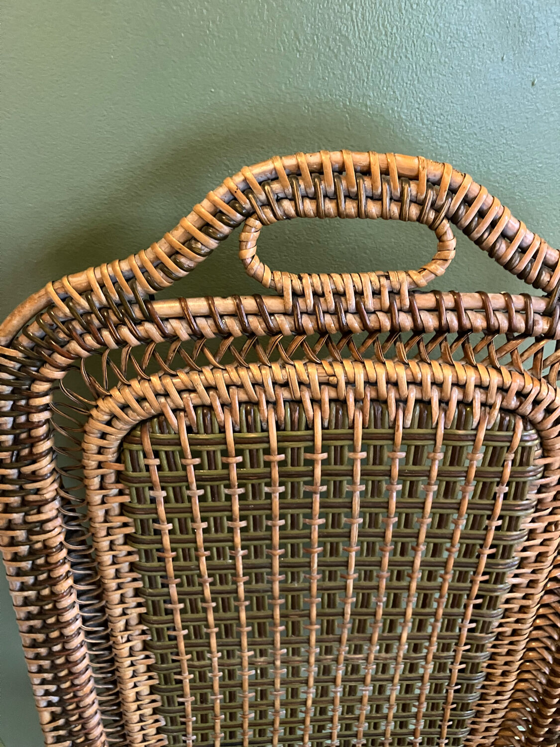 Vintage rattan chair house drucker
