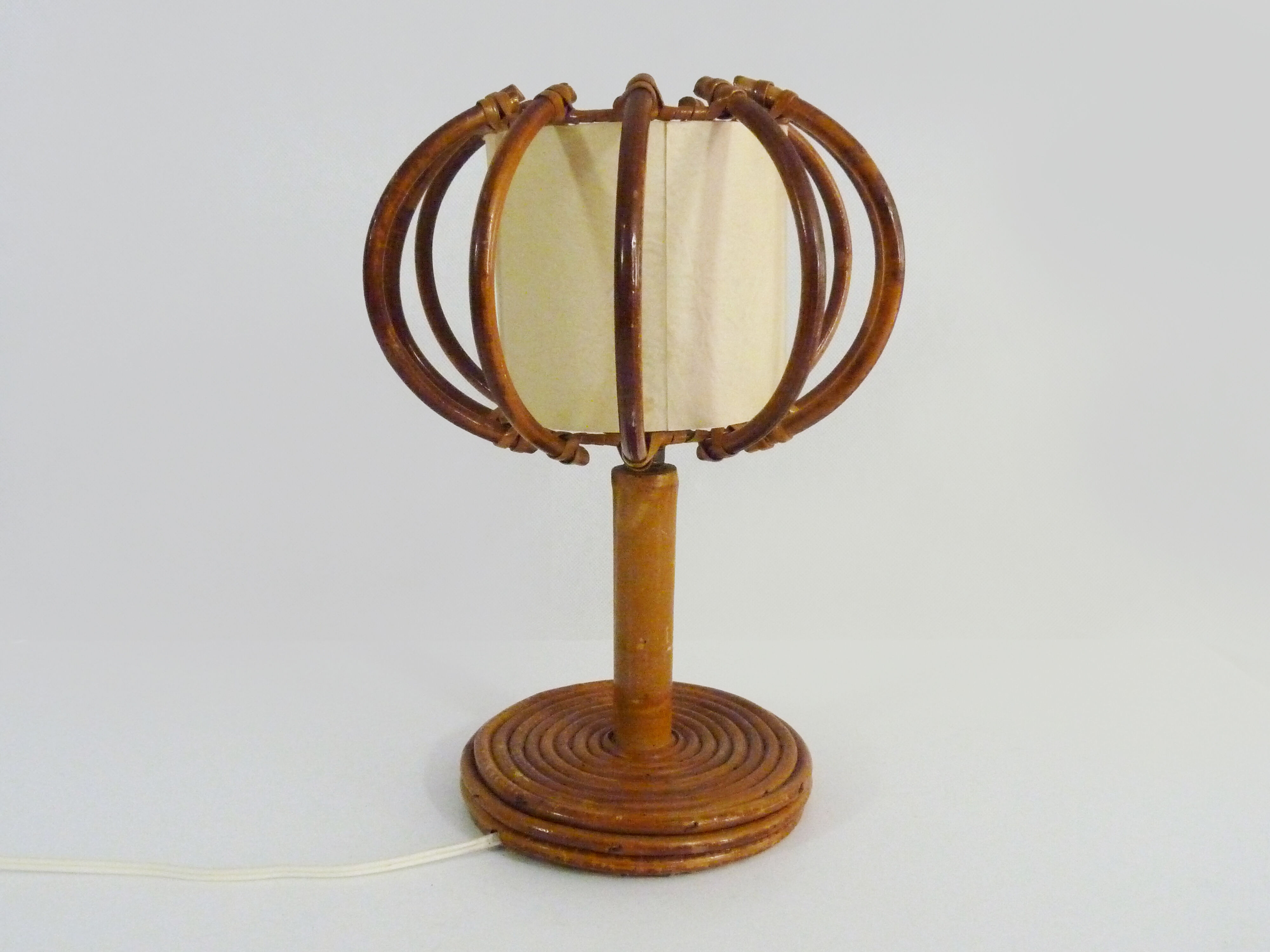 Louis Sognot vintage bedside lamp, years 50