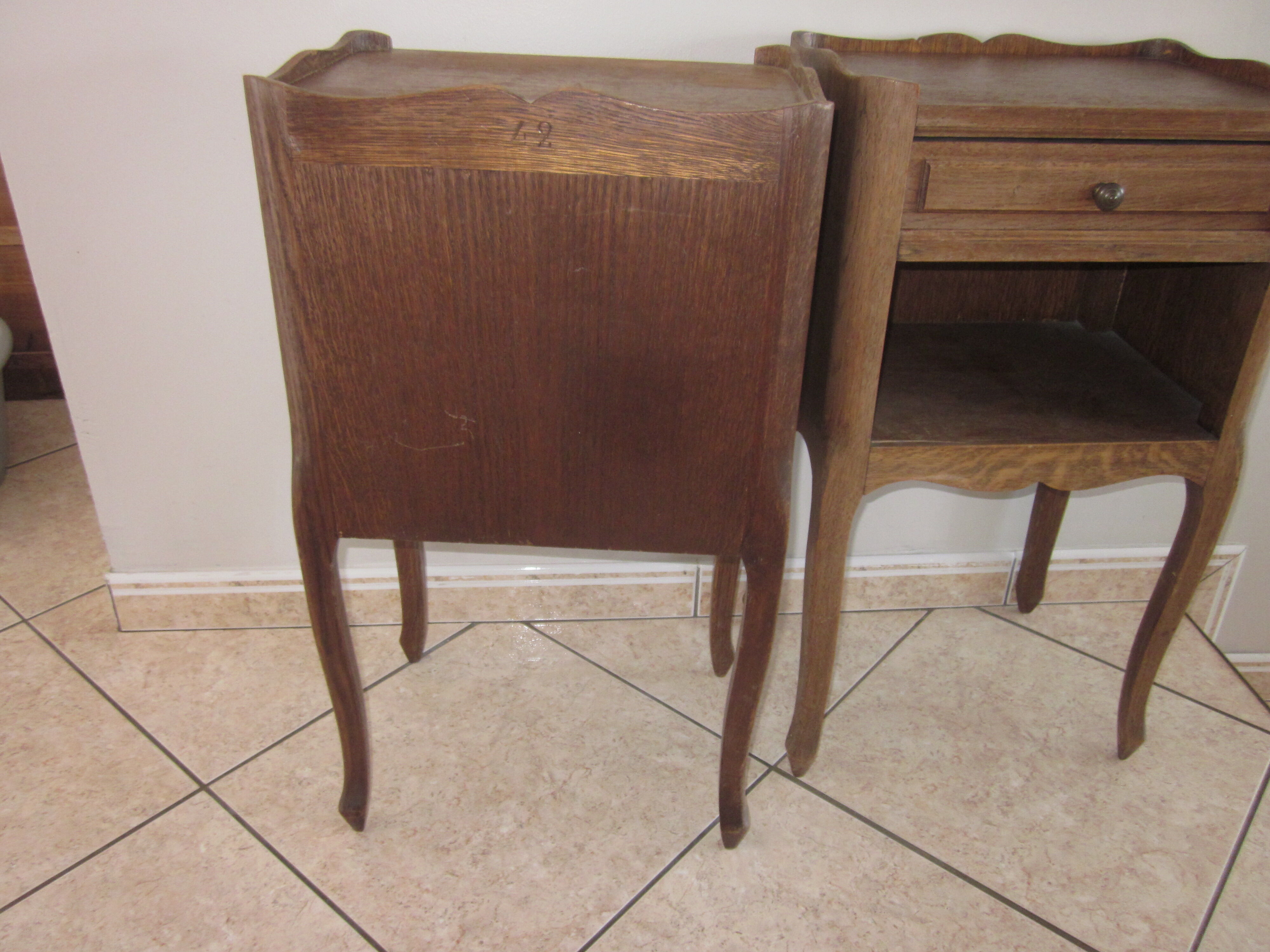 Old style bedside pair