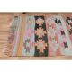 Colorful Geometric Pattern Woven Kilim Runner Rug 143x234