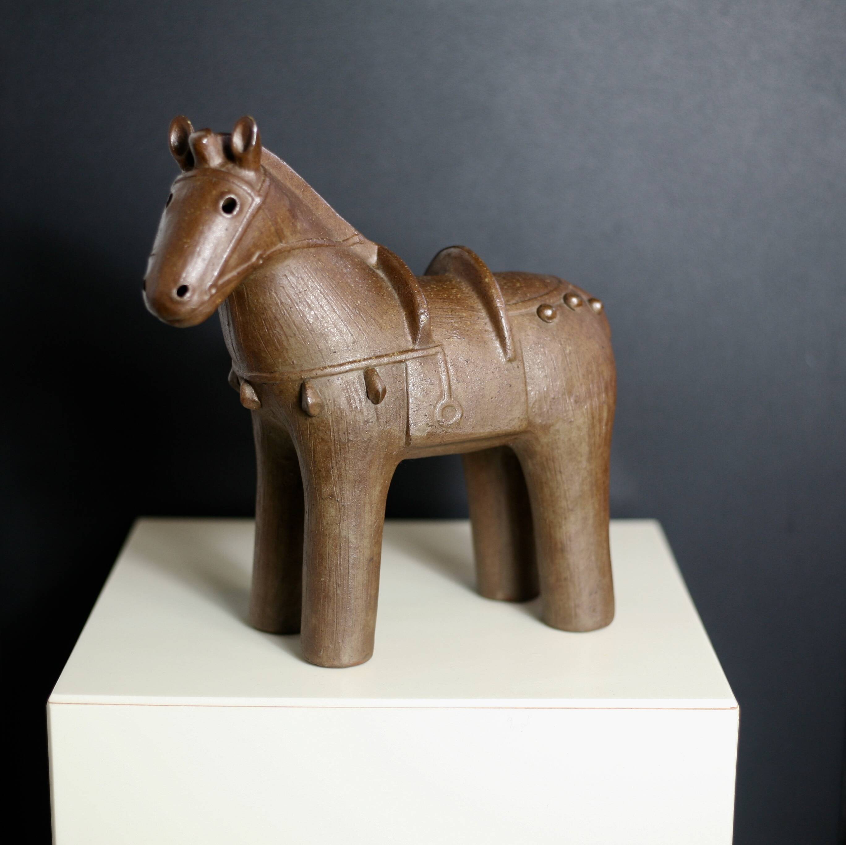 Ceramic, Japan, 1950s, horse.