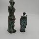 Bronze statuettes Venus de Milo and a Roman.
