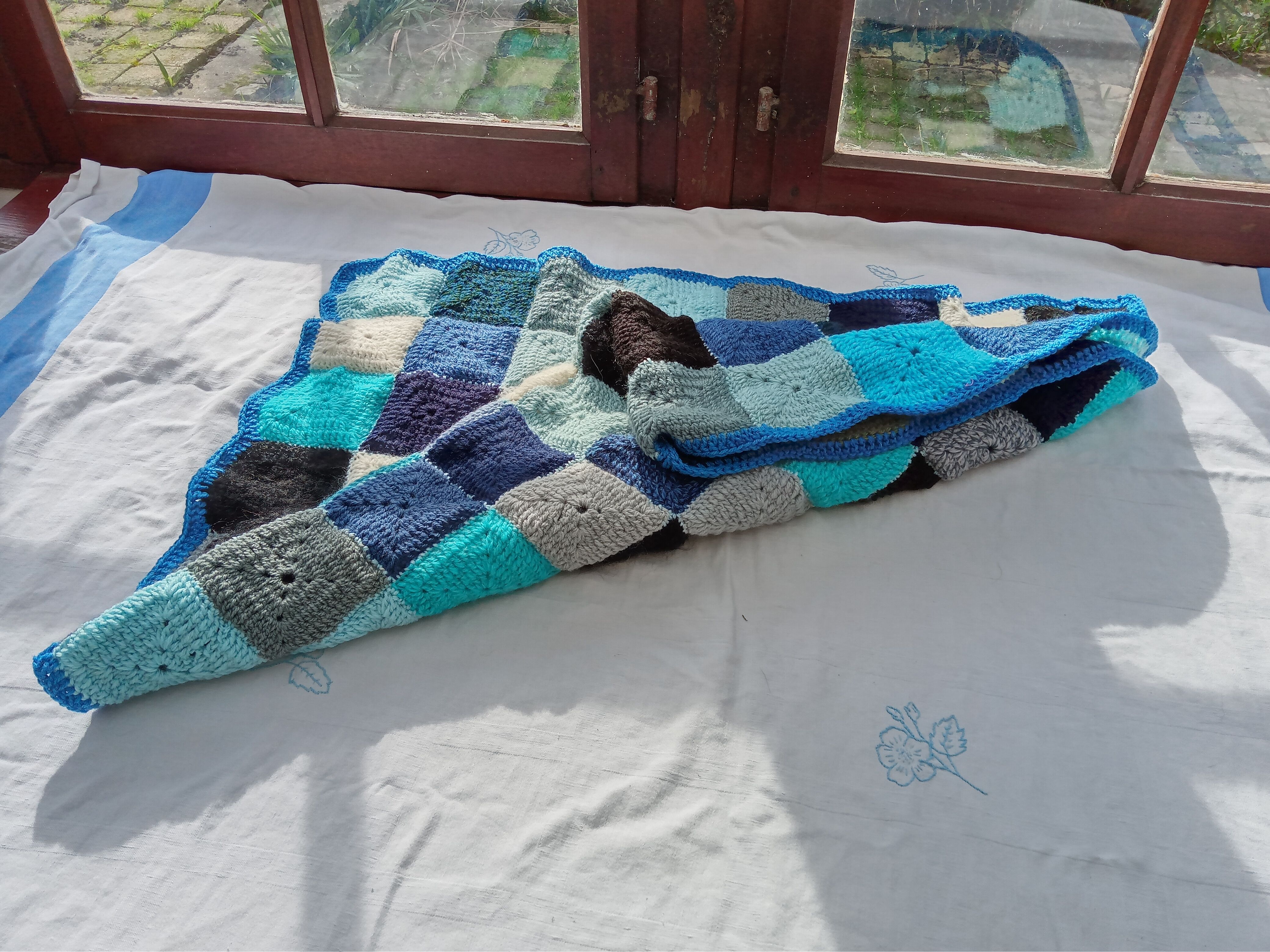 Vintage patchwork throw