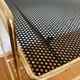 Side table perforated metal vinyl range