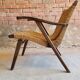 Fauteuil design corde 1960"
