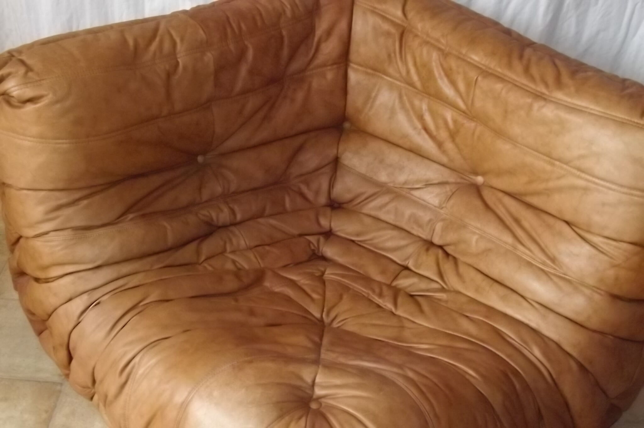 Angle armchair Togo Michel Ducaroy designed Ligne Roset 1970