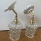 Pair of vintage glass globe wall lights