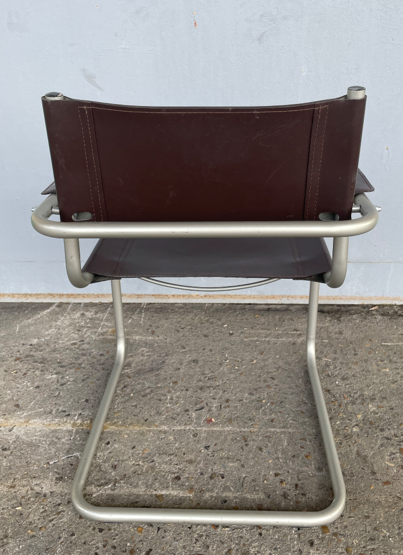 Antique leather armchair