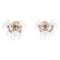 A pair of crystal sconces, France.