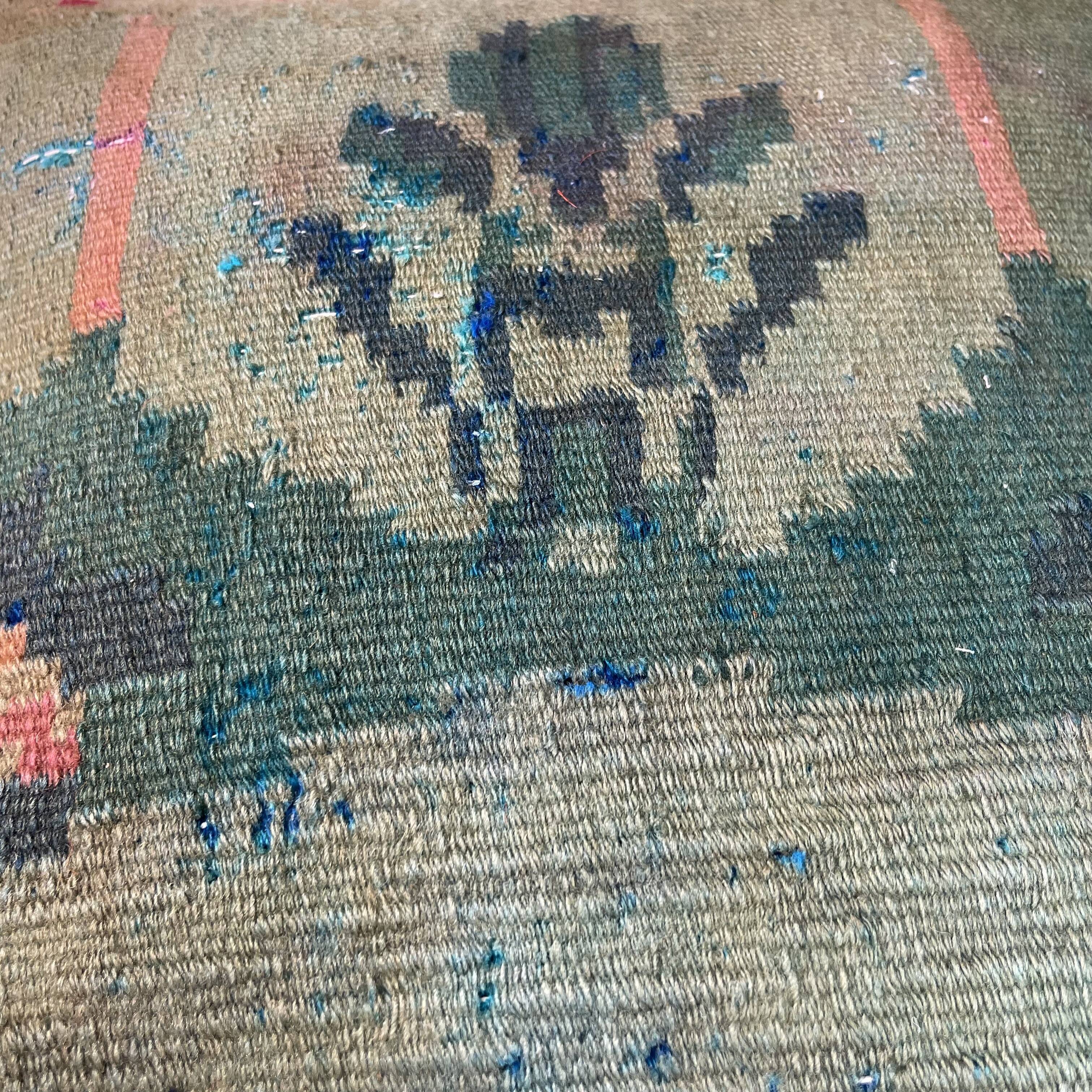 Housse de coussin kilim turc vintage, 40 x 40 cm