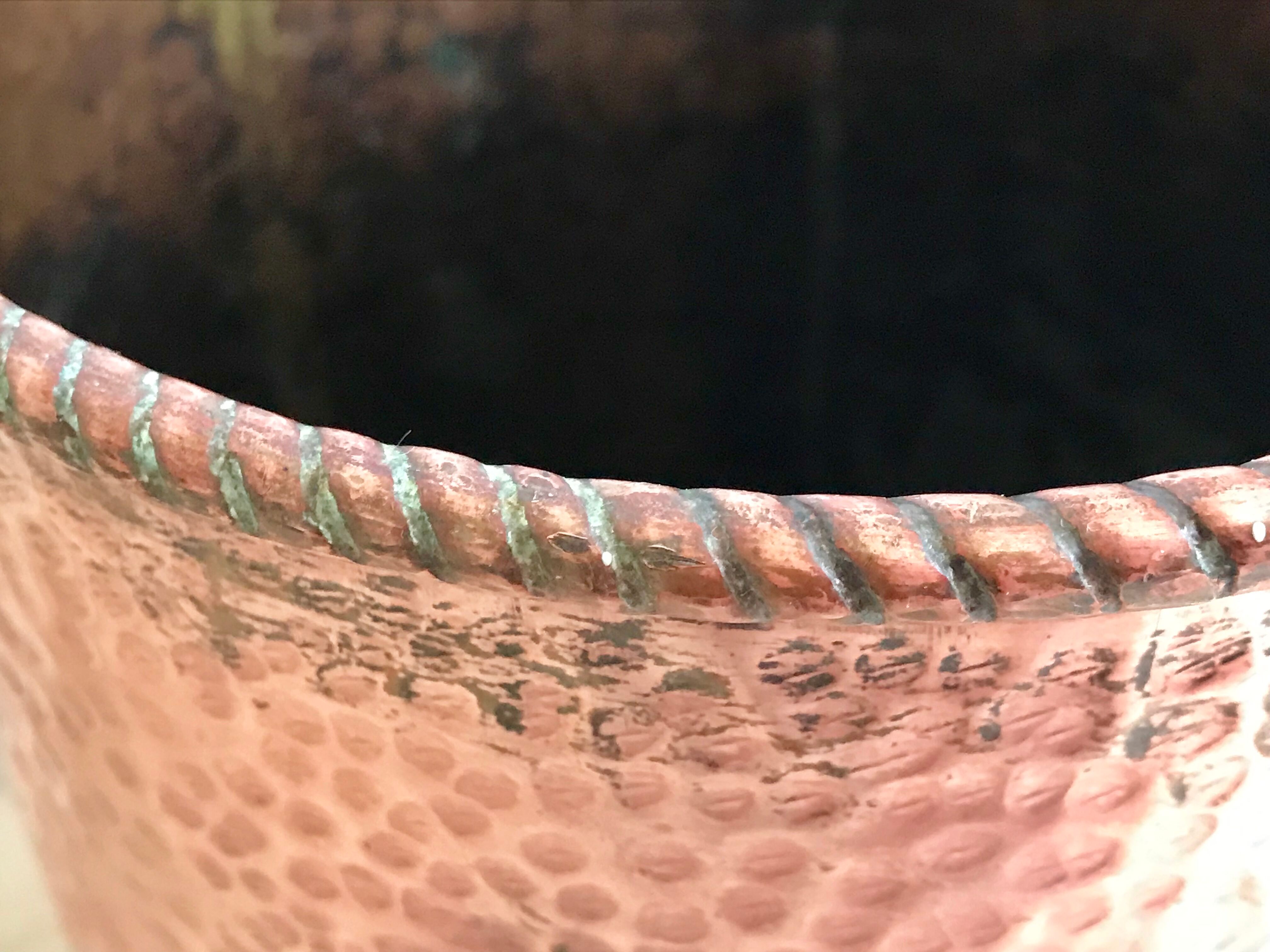 Former umbrella in copper