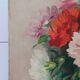 Bouquet of peonies - oil on canvas signed: andre .m