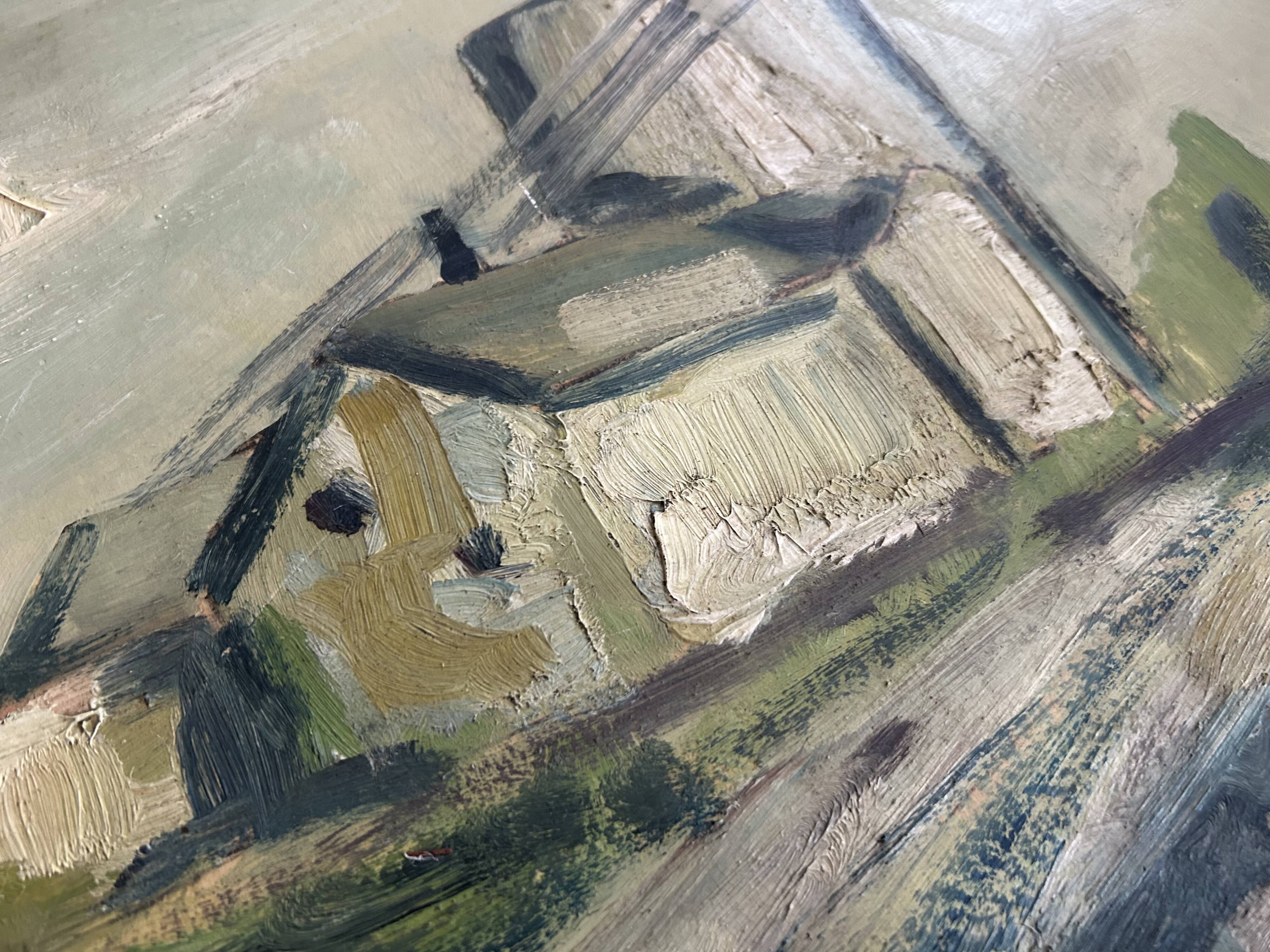 Antique painting signed