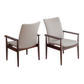 Paire de fauteuils Finn Juhl
