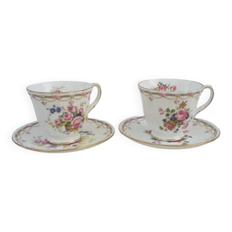 Duo tasses à thé anglaises "Duchesse"