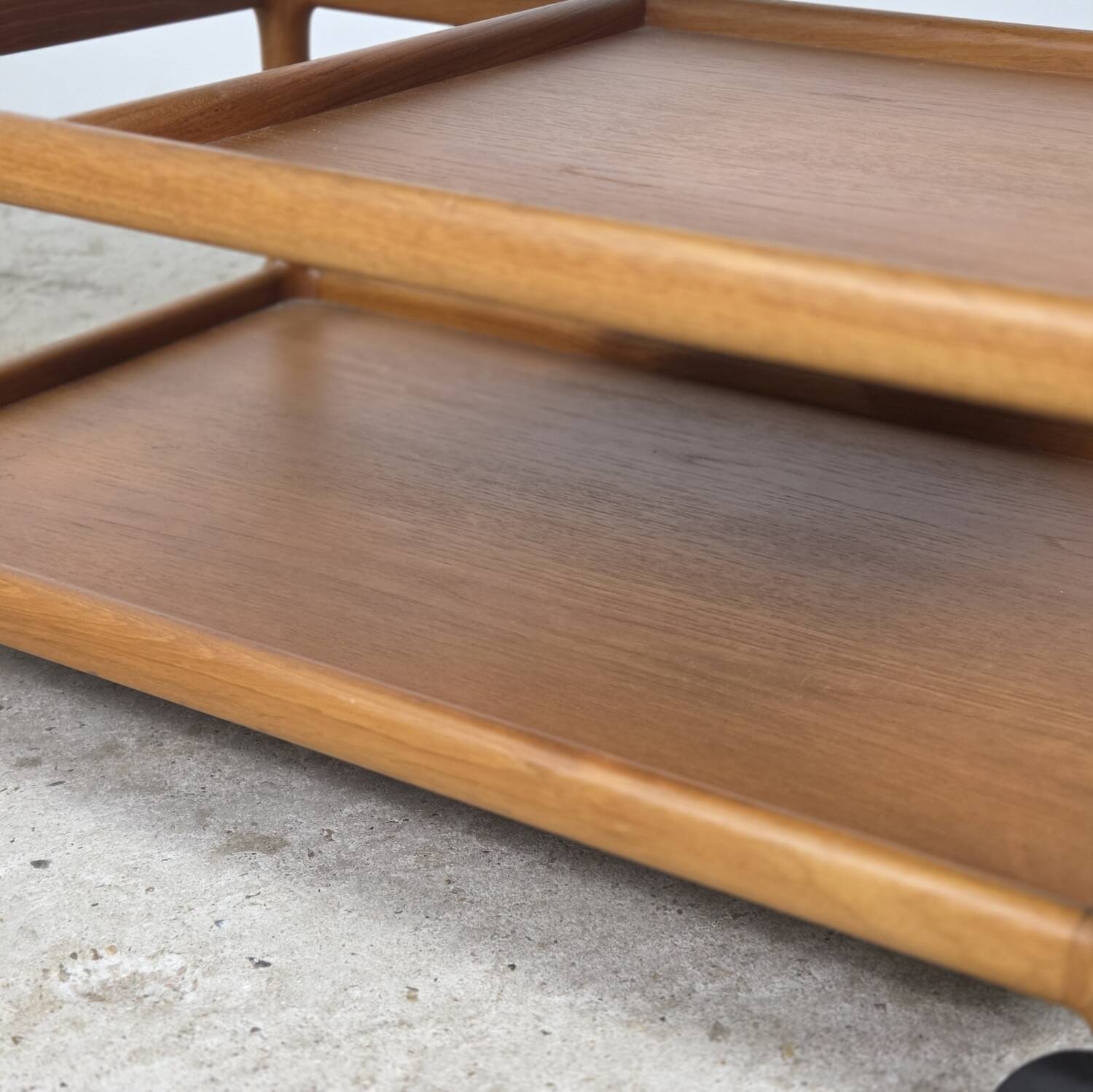 Henning Korch, Silkeborg vintage Danish teak serving trolley