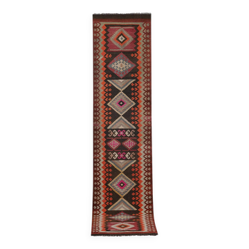 Tapis de couloir turc vintage 96x384 cm