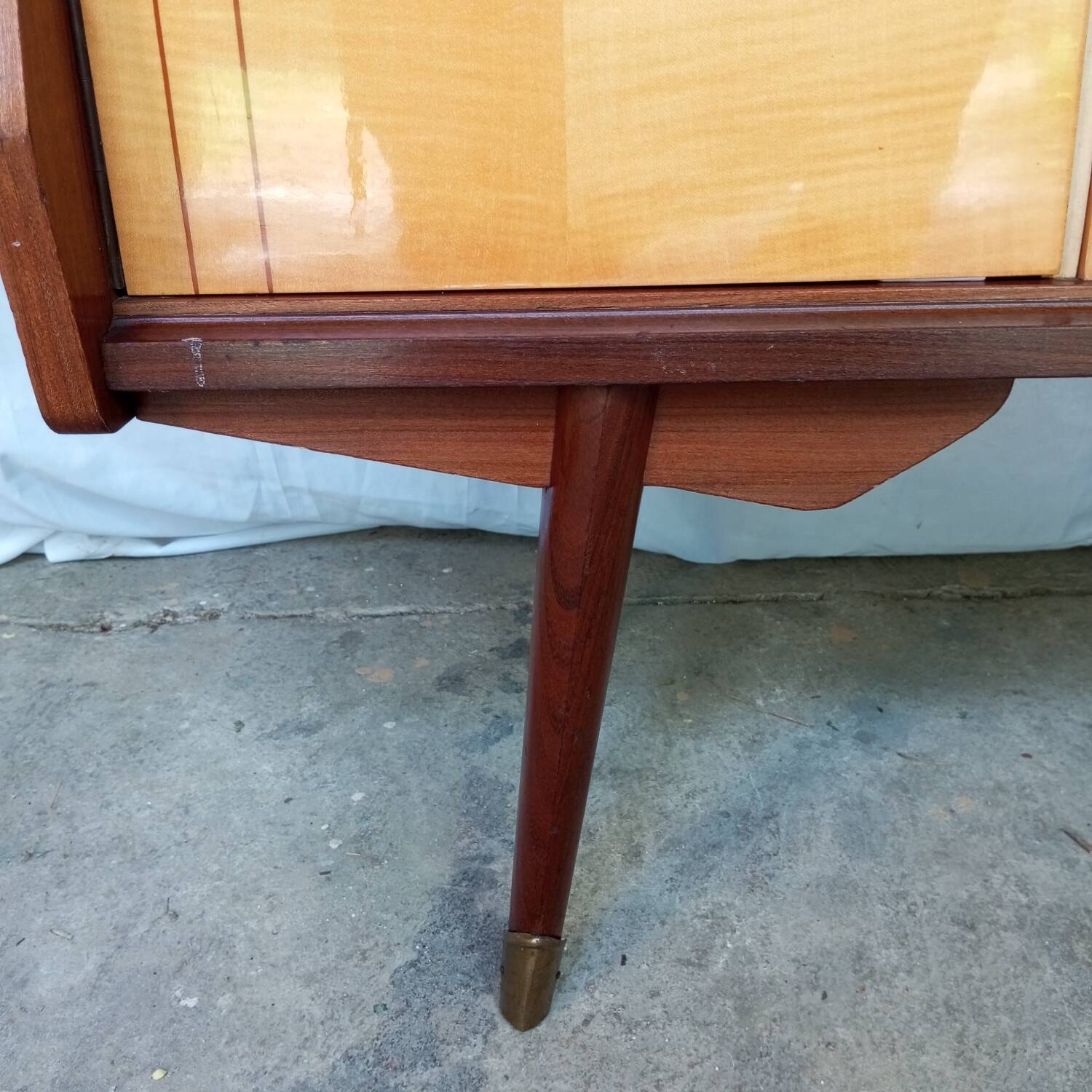 Vintage sideboard with two doors and two drawers